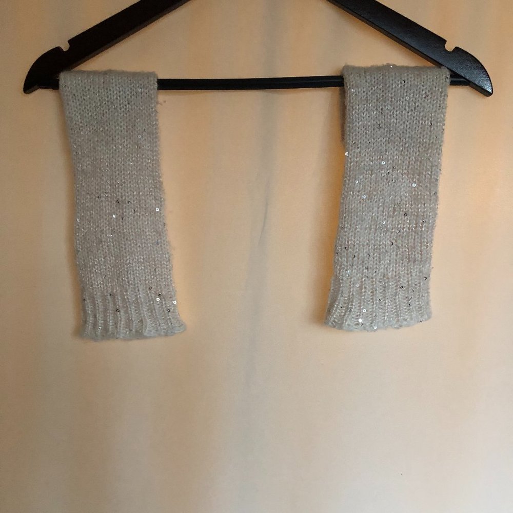 White Sparkly Leg Warmers